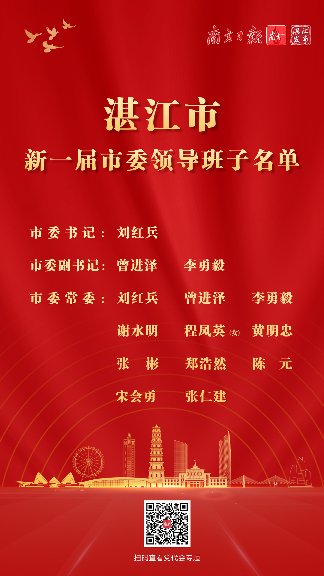 最新廉江市委书记公示消息发布